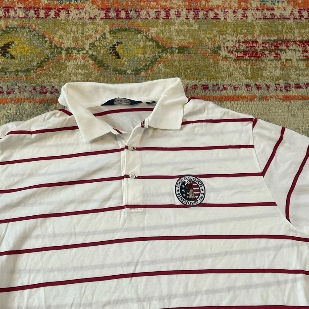 2005 U.S. Open Pinehurst Golf Club North Carolina Polo Golf Striped Shirt